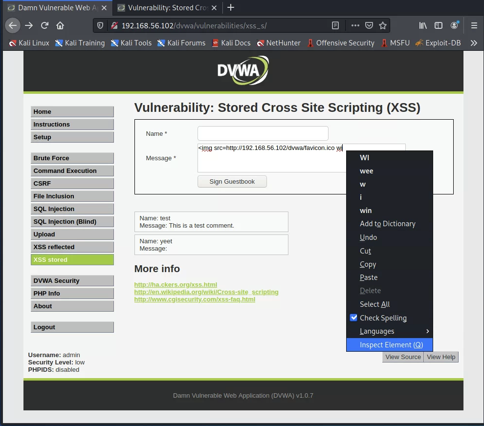 DVWA DOM XSS Exploit  ( Bypass All Security) 