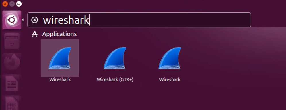 search open wireshark